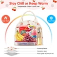 thumbnail image 6 of Inosoo Tote Lunch Bags, Lunch Box for Ladies & Women – Perfect for School or Work, Red Cherry, 6 of 13