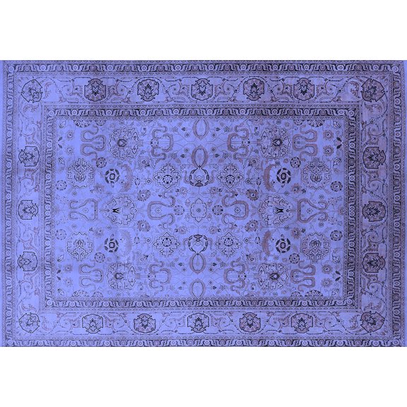 Ahgly Company Indoor Rectangle Oriental Blue Traditional Area Rugs, 3' x 5'