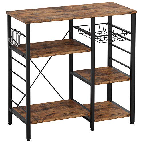IRONCK Industrial Kitchen Baker's Rack, Kitchen Island Utility Storage