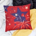 thumbnail image 2 of BANET Throw Pillow Covers, Red and Blue Pillowcases USA Flag Decorations for Home 12x12in, 2 of 5