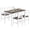 Dark Brown, variant on Soges 5 Pieces Dining Table Set, Pine Wood Kitchen Dining Table with 4 Chairs, Wood Rectangular kitchen table and chairs for 4, Small Dining Set for Bar Dining Room Breakfast Nook, White and Gray
