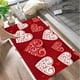 thumbnail image 4 of Decoraciones de San Valentín, regalos de San Valentín, alfombras rectas para sala de estar, dormitorio, baño, absorbentes, antideslizantes, para cocina, baño, 4 of 6