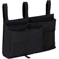 thumbnail image 1 of Caddy de almacenamiento junto a la cama, bolsa organizadora de almacenamiento colgante con 8 bolsillos para dormitorios con literas, rieles para camas de hospital, camas para bebés, campamen, 1 of 5