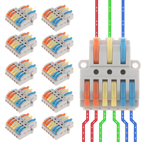 DIANN 10 conectores de palanca para cables 28-12 AWG 32 A 400 V