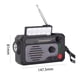 thumbnail image 2 of Multifuncional AM/FM Radio Power Bank USB Weather Alert Radio Outdoor Equipment, 2 of 8