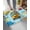 Blue, variant on Luxury Plush Bathroom Rugs Mat, Orange Cartoon Truck Soft Shaggy Bath Carpet, Cute Engineering Vehicle Non-Slip Floor Mat for Kitchen, Bedroom, 16"x24"