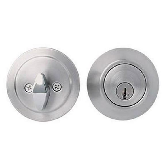 Home Plus LA2132 Apex Single Cylinder Deadbolt in Satin Chrome