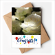 thumbnail image 1 of Dark grande tamaño rosas blancas Sobre de la Carta de felicitación de la tarjeta de matrimonio, 1 of 4