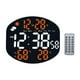 thumbnail image 1 of Reloj de pared digital con alarma y temporizador, multifuncional, decorativo, moderno, con controlador, para escritorio, oficina, mesita de noche, Naranja, 1 of 8