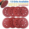 thumbnail image 2 of 5inch Sanding Discs 40-1000 Grit Hook Loop 8-Hole Orbital Sander Paper Sandpaper - 150 Grit - 50 Pack, 2 of 12