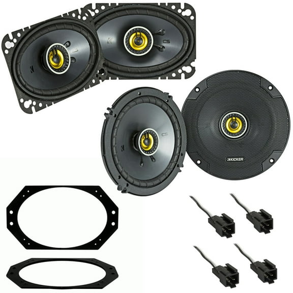 Kicker CS Series Complete Factory Speaker Replacement Package Fits 1997-2006 Jeep Wrangler, Wrangler Unlimited
