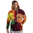 thumbnail image 2 of Demon Slayer Jacket Casual Oversized Hoodie Stylish Zipper Hooded Sweatshirt Warm Loose Outerwear 4XL, 2 of 8