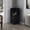 Black, variant on Rectangular Corner Bar Cabinet / Displays Decorative Items on Open Shelves