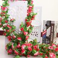 thumbnail image 4 of 2Pcs Artficial Small Rose Rattan Imitation Flower Hanging Vine Fake Plant Decoration for Home Wedding Party, 4 of 8