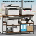 23.6''x18.9'' Extra Large Printer Stand with Drawer, 5