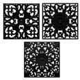 thumbnail image 1 of Silicone Trivets Mats-Trivets for Hot Dishes, Table, Countertop, Non-Slip Heat Resistant Modern Kitchen Trivet,Teapot Trivet - Flexible Square Hot Pads for Pots & Pans of 3 Black18cm, 1 of 3