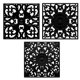 thumbnail image 1 of Silicone Trivets Mats-Trivets for Hot Dishes, Table, Countertop, Non-Slip Heat Resistant Modern Kitchen Trivet,Teapot Trivet - Flexible Square Hot Pads for Pots & Pans of 3 Black18cm, 1 of 3