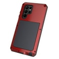 thumbnail image 5 of Dteck for Samsung S23 Ultra Metal Case, Aluminum Case Kickstand Military Sturdy Heavy Duty Shockproof Cover Rugged Case for Galaxy S23 Ultra, Red, 5 of 10