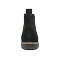 thumbnail image 2 of WHITE MOUNTAIN Womens Black Cushioned Lug Sole Auburn Round Toe Lace-Up Leather Booties 9.5 M, 2 of 4