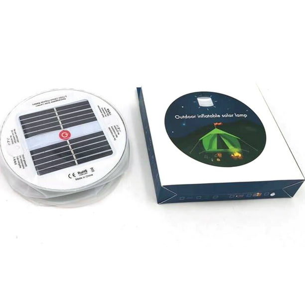 Linterna Solar Inflable Luz LED portátil inflable plegable con energía solar para acampar para exteriores Likrtyny Para estrenar