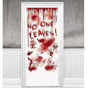 Halloween Party Halloween Party Decorations Dripping Blood Door Cover - Asylum