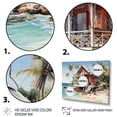 thumbnail image 3 of Designart "Tropical Retreat in the Caribbean II" Beach & Ocean Metal Art Print Set, 3 of 5