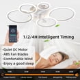 thumbnail image 6 of Garwarm Modern Ceiling Fans with Lights and Remote, 39" Flush Mount LED Ceiling Fan 6 Speed Dimmable Reversible Low Profile Ceiling Fan for Bedroom Living Room, White, 6 of 10