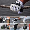 thumbnail image 4 of HSHDLDF Mens Fox Bomber Leather Motorcycle MTB Gloves Outdoor Enduro Cycling Riding Gloves, 4 of 4