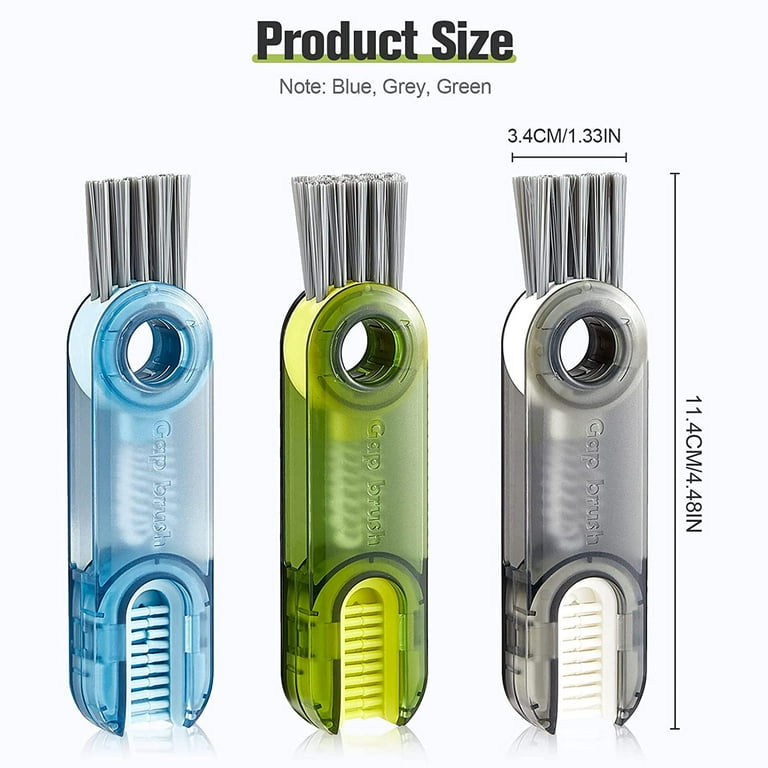 Water Bottle Cleaner Brush Set, 3 in 1 Multipurpose Bottle Gap Cleaner Brush  