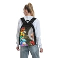 thumbnail image 7 of Lsque Pikmin Pattern Adult Backpack – Durable & Lightweight PU Canvas Storage Bag , 15” Laptop Compartment, and Multiple Pockets, 7 of 7