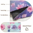 thumbnail image 6 of Spring Floral Round Area Rug 3.3Ft Washable Circle Rugs for Dining Room Table, Purple Pink Blue Flower Botanical Ombre Non-Slip Carpet Floor Mats Indoor Outdoor Carpet Runner Aesthetic Home Decor, 6 of 8