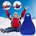 thumbnail image 6 of Plastic Snow Sled | Extra Thick Roll Up Crimpable Sled | 25.6x17.7in Ergonomic Handle | Portable Outdoor Slide Board for Adults | Multi-Surface Use | Single Pack | Durable Construction, 6 of 6