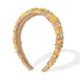 thumbnail image 1 of Accesorios para el cabello de moda, diademas anchas decorativas de Unique Bargains, bandas para el cabello amarillas para mujeres, 1 of 7