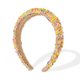thumbnail image 1 of Accesorios para el cabello de moda, diademas anchas decorativas de Unique Bargains, bandas para el cabello amarillas para mujeres, 1 of 7