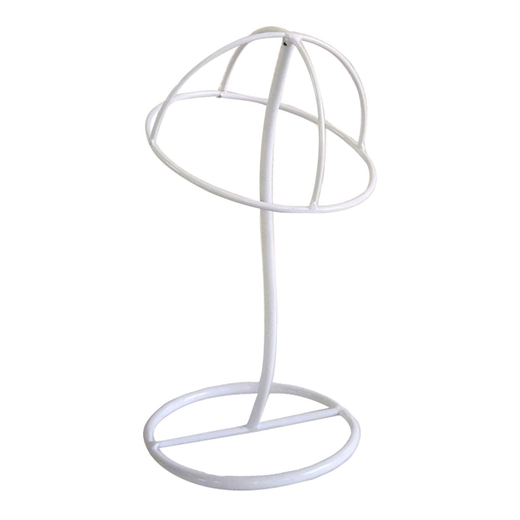 QSTDGVPW made of wig stand wig holder stable hat rack hat holder hat display holder stand White