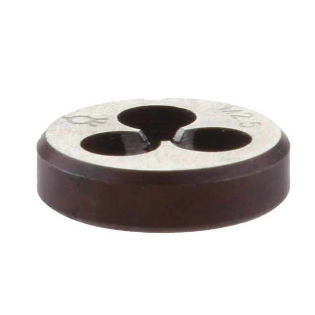 tredstone Métrique Durable HSS Die Filetage Précision Outil et la Fiabilité Argent M2.5 5Set