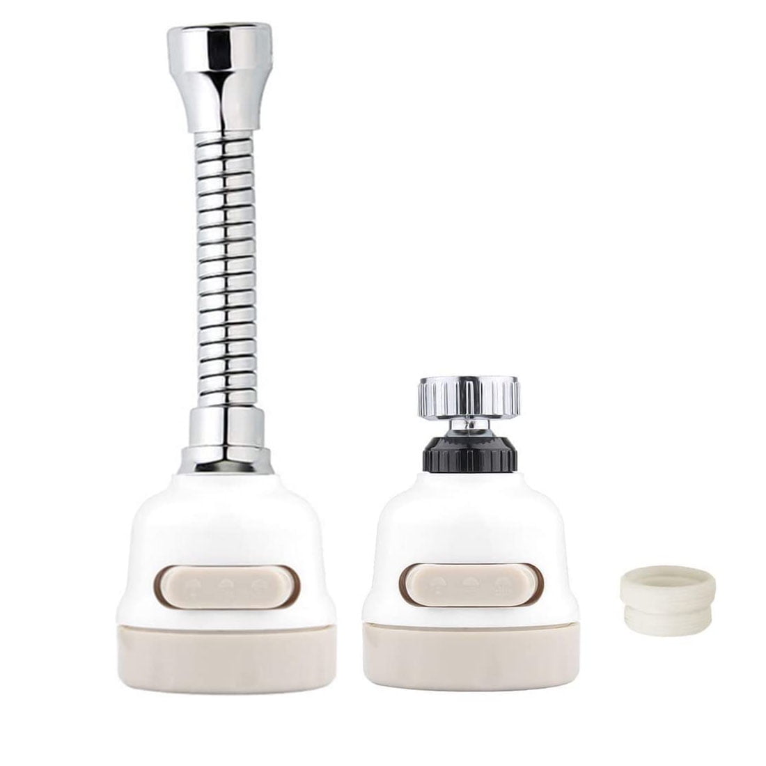 360° Rotatable High Pressure Sink Sprayer Head, Universal ABS Splash Filter Kitchen Sink Faucet Water Spray Nozzle Head, 3 Modes Adjustment(Long)