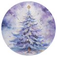 thumbnail image 3 of Ryvnso Christmas Tree Round Plate Mats Dining Table Placemat Set of 4 for Holiday Decoration, 3 of 7