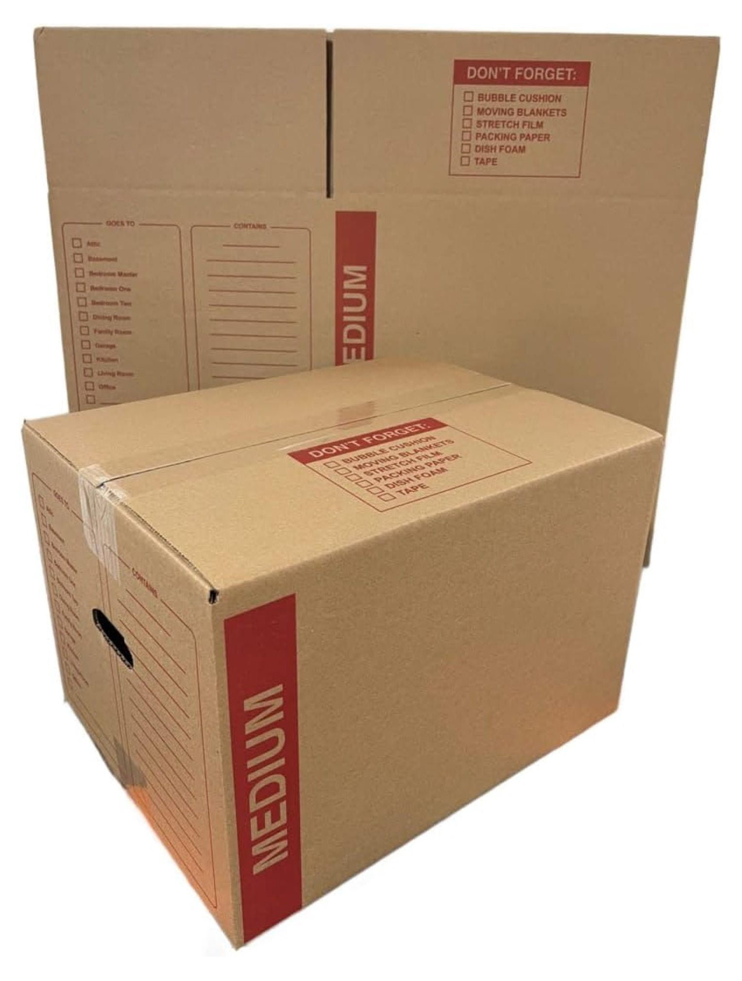 20 - Pack Medium Cardboard Moving Boxes 18x14x12 32 ECT With Handles