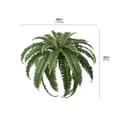 thumbnail image 6 of DR.Planzen Artificial Boston Fern Bush Plant with Brown Tapered Planter - UV Resistant Faux Ferns with 33 Leaves, 6 of 11
