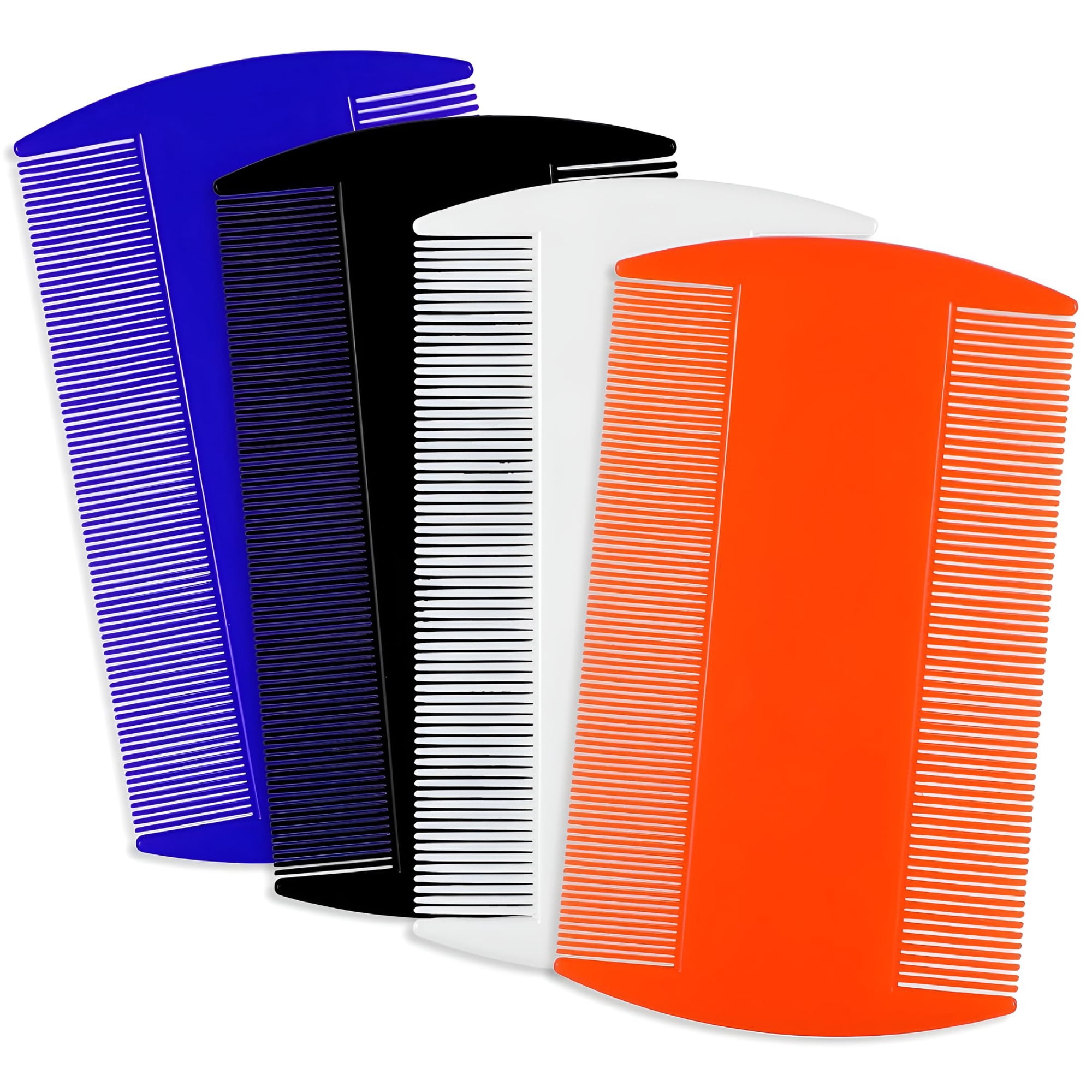 ACDANC 4 Pcs Lice Combs Double Sided Fine Tooth Comb Lice Comb for Dandruff Removal Thick Hair Tooth Head Nit Hair Combs for Adults Kids and Pet’S Remove Head Lice Nits Fleas(4 Colors)