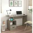 thumbnail image 4 of Home Square 2-Piece Set with Writing Desk & Bookcase in Gray Smoke Oak, 4 of 16