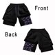 thumbnail image 1 of Pantalones cortos de compresión de Anime para hombre, ropa deportiva para gimnasio, 2 en 1, doble capa, entrenamiento, Fitness, rendimiento, 1 of 5
