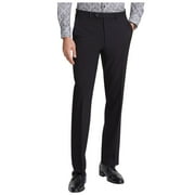 Tallia Mens Classic fit Dress Pants 38 / 32 Black Solid Stretch