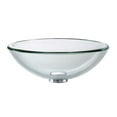 thumbnail image 2 of KRAUS 19 mm Thick Glass Vessel Sink in Clear with PU-MR in Chrome, 2 of 5