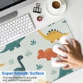 thumbnail image 4 of Long Mouse Pads for Desk,Light Green Dinosaurs Leaves Pattern Desk Mats on Top Of Desks, Desk Mouse Pad Extra Large with 3mm Non-Slip Base and Stitched Edge for Gaming,Office,Work,Home 31.5"x11.8", 4 of 6