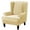 Beige, variant on Topchances Stretch Wingback Chair Sofa Slipcover 2-Piece Velvet Plush Sofa Cover Furniture Protector Couch Soft with Elastic Bottom, Beige