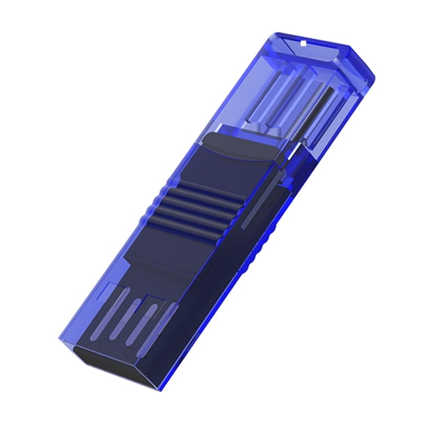 Lector de tarjetas 2 en 1 Transferencia segura de datos para teléfono Macbook Windows (azul)