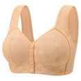thumbnail image 1 of Comfortable Large Size Everyday Leisure Bra for Home Wear with Soft Front Wrap and Supportive Back Shine Without Underwire, 1 of 2