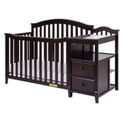 AFG Baby Furniture Kali 4-in-1 Convertible Crib and Changer, Espresso